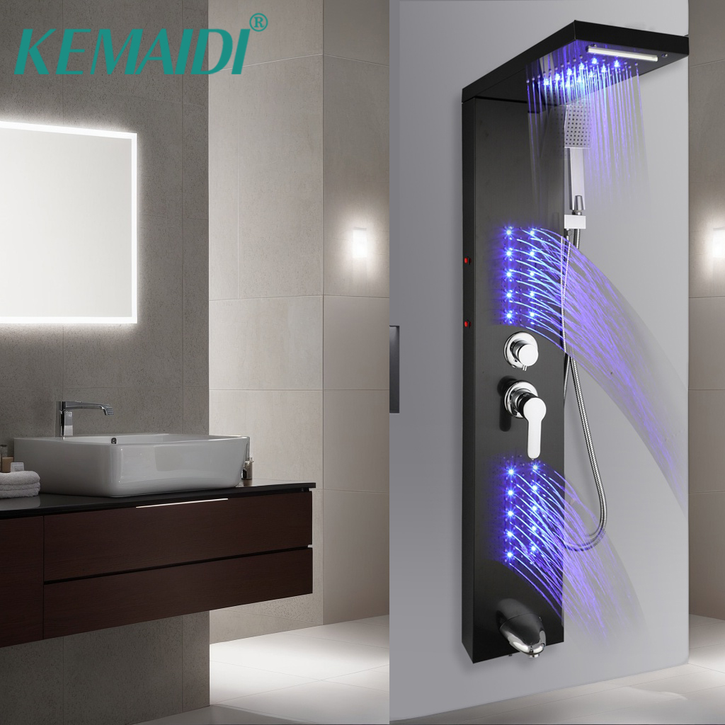 KEMAIDI Panel Pancuran Baja Ta - Head Racket Boom ulasan dan harga